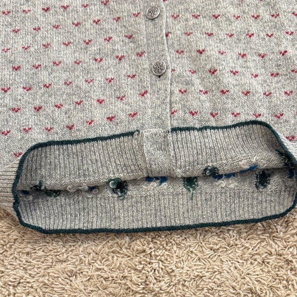 Vintage Woolrich Womens Fair Isle Mountain Button-up Wool Cardigan Sweater, sz M - Picture 7 of 14